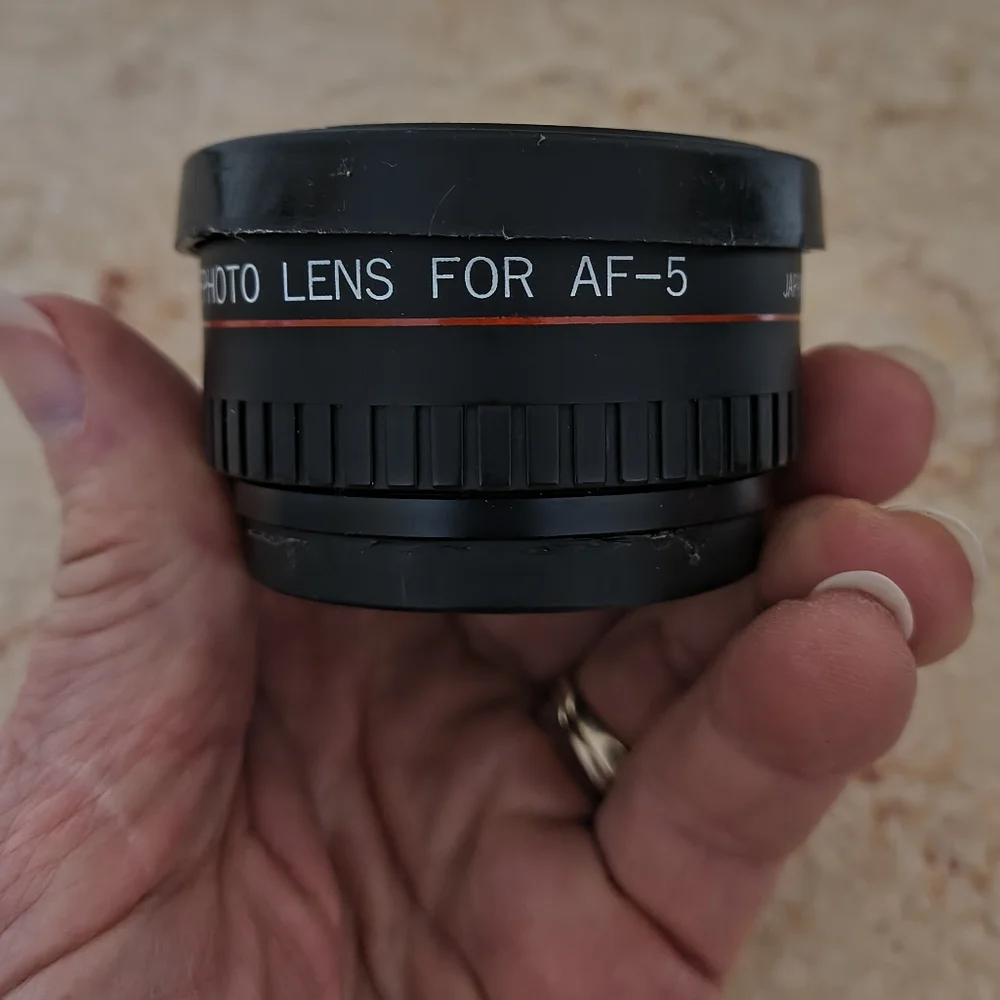 Vintage Sakar Telephoto Aux Lens for Minolta AF-5 Japan